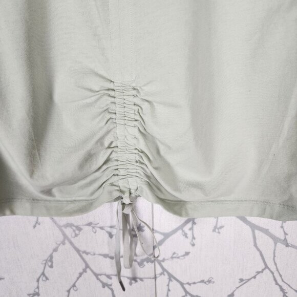 Lululemon Springtime Green Pima Cotton Cinch Me Up Front Tank - Picture 3 of 5